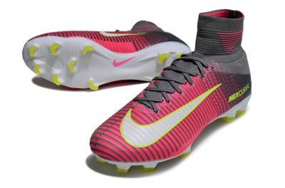 Men's Nike Zoom Mercurial Superfly 5 Elite FG Football Boots - Pink/Black/Yellow