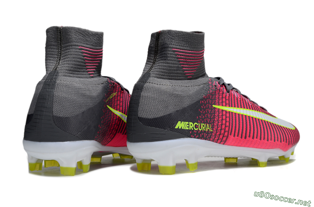 Men's Nike Zoom Mercurial Superfly 5 Elite FG Football Boots - Pink/Black/Yellow 6