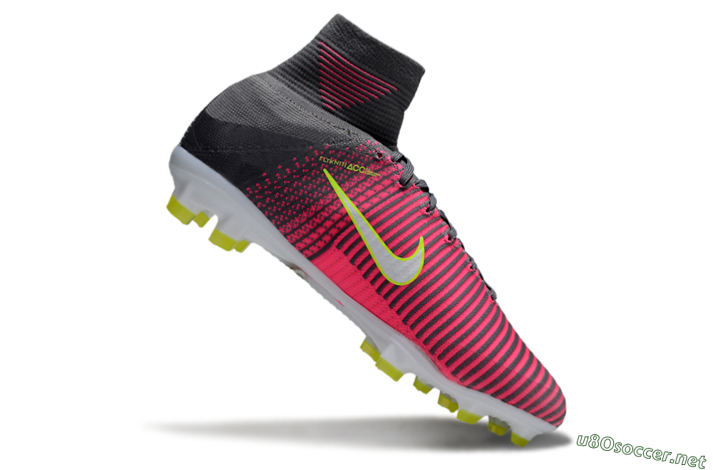 Men's Nike Zoom Mercurial Superfly 5 Elite FG Football Boots - Pink/Black/Yellow 4