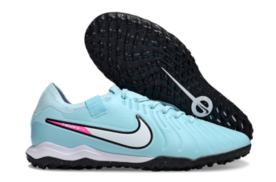 Men's Nike Tiempo Legend 10 Pro TF Football Shoes - Jade/White/Pink