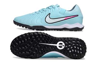 Men's Nike Tiempo Legend 10 Pro TF Football Shoes - Jade/White/Pink