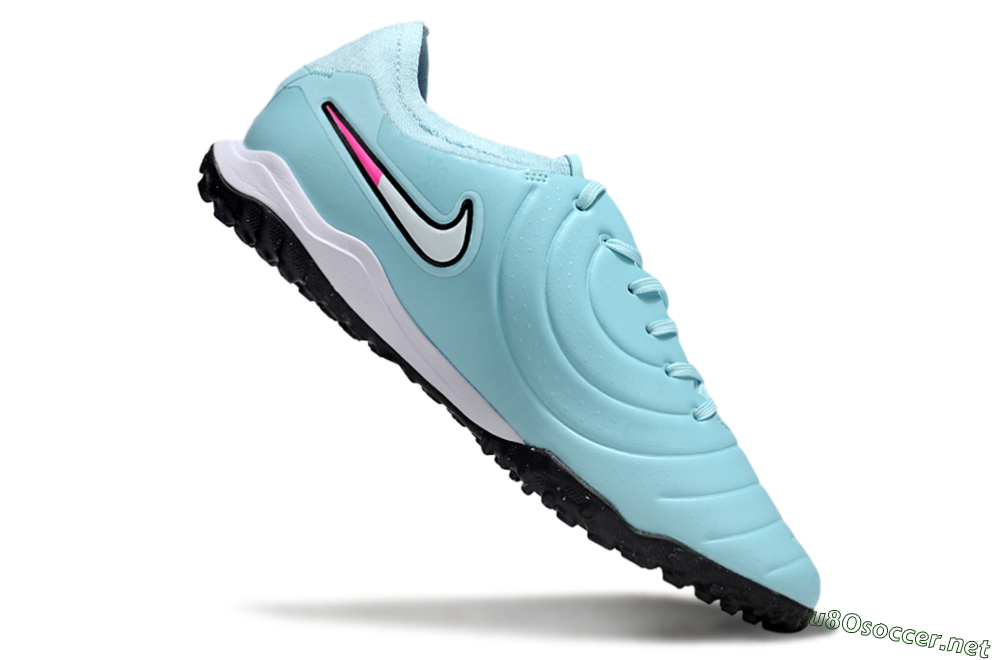 Men's Nike Tiempo Legend 10 Pro TF Football Shoes - Jade/White/Pink 3