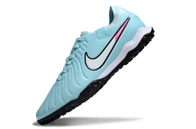 Men's Nike Tiempo Legend 10 Pro TF Football Shoes - Jade/White/Pink