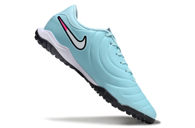Men's Nike Tiempo Legend 10 Academy TF Football Shoes - Jade/White/Pink