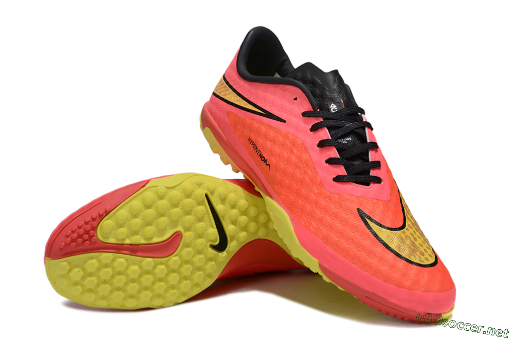 Men's Nike Hypervenom Phantom TF Football Shoes - Red/Yellow/Black 3