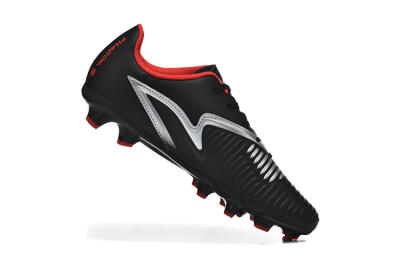 Men's Nike Phantom 6 Elite FG Football Boots - Black/Silver/Red