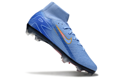 Unisex Nike Air Zoom Mercurial Superfly 10 Elite FG Football Boots - Blue/Pink/Gold