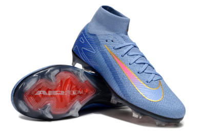 Unisex Nike Air Zoom Mercurial Superfly 10 Elite FG Football Boots - Blue/Pink/Gold