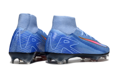 Unisex Nike Air Zoom Mercurial Superfly 10 Elite FG Football Boots - Blue/Pink/Gold