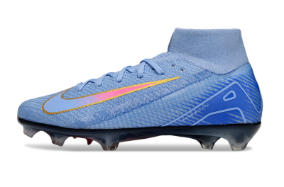 Unisex Nike Air Zoom Mercurial Superfly 10 Elite FG Football Boots - Blue/Pink/Gold
