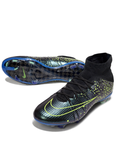 Men's Nike Zoom Mercurial Superfly 4 Elite FG Football Boots - Black/Yellow/Blue