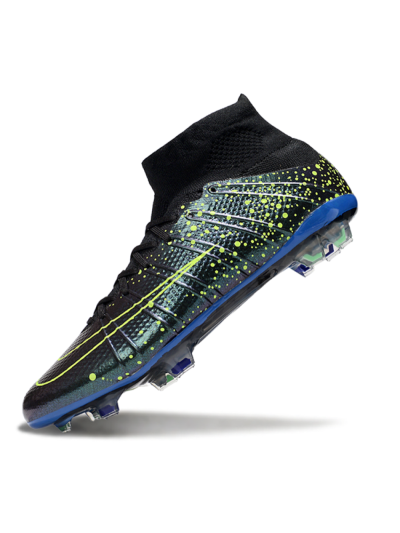 Men's Nike Zoom Mercurial Superfly 4 Elite FG Football Boots - Black/Yellow/Blue