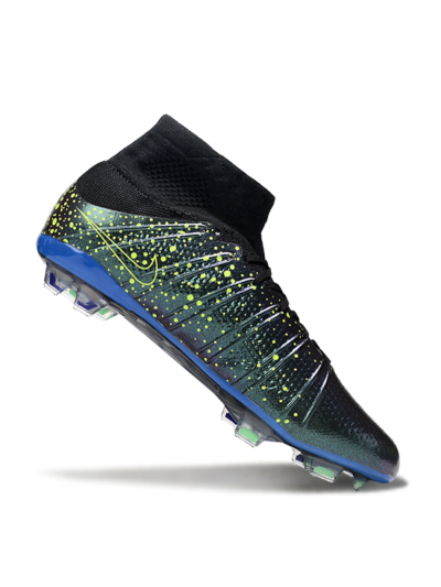 Men's Nike Zoom Mercurial Superfly 4 Elite FG Football Boots - Black/Yellow/Blue