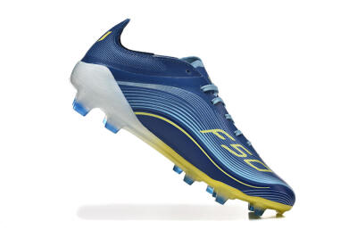 Men's Messi x Adidas F50 Elite FG Football Boots - Blue/Jade/Yellow