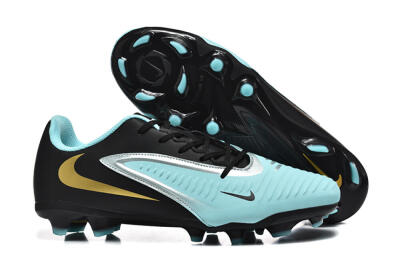 Men's Nike Phantom 6 Elite Low FG Football Boots - Jade/Black/Silver/Gold