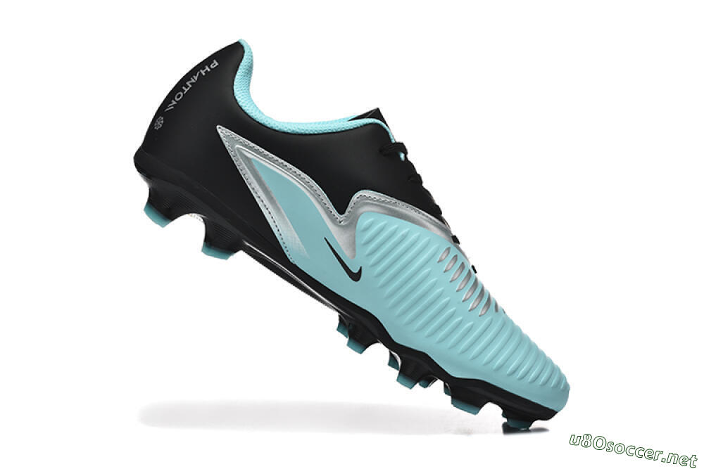 Men's Nike Phantom 6 Elite Low FG Football Boots - Jade/Black/Silver/Gold 7
