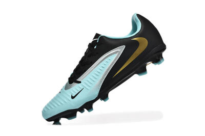 Men's Nike Phantom 6 Elite Low FG Football Boots - Jade/Black/Silver/Gold