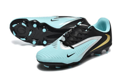 Men's Nike Phantom 6 Elite Low FG Football Boots - Jade/Black/Silver/Gold