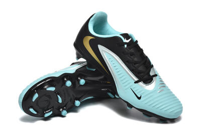 Men's Nike Phantom 6 Elite Low FG Football Boots - Jade/Black/Silver/Gold