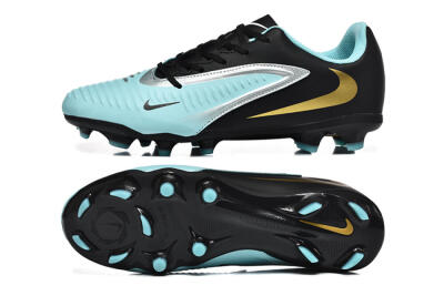 Men's Nike Phantom 6 Elite Low FG Football Boots - Jade/Black/Silver/Gold