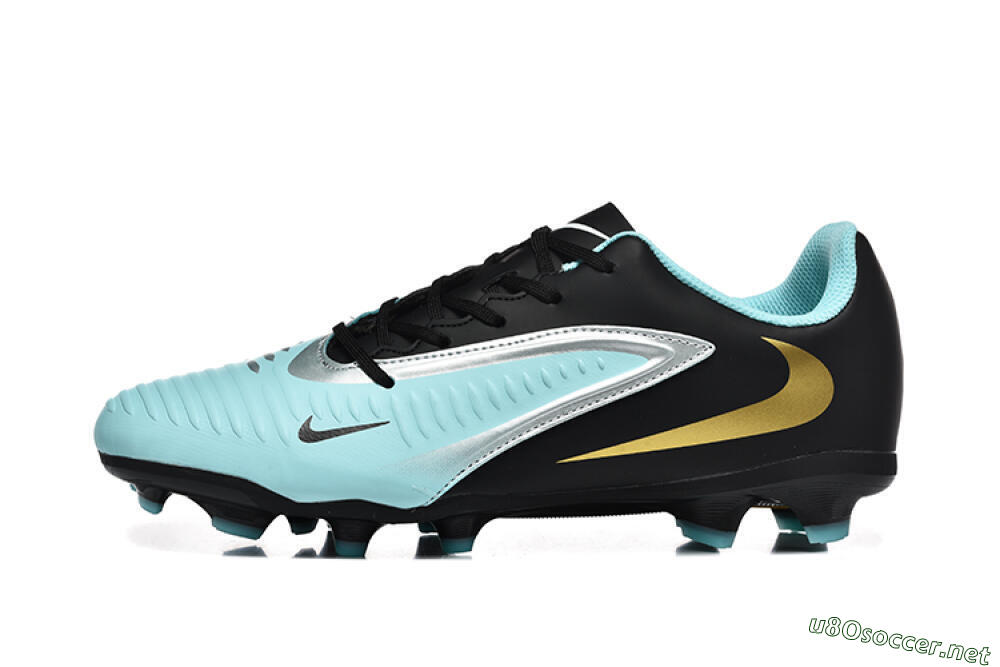 Men's Nike Phantom 6 Elite Low FG Football Boots - Jade/Black/Silver/Gold 0