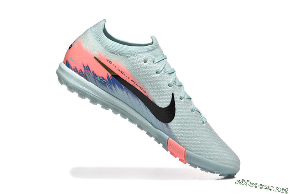 Men's Nike Air Zoom Mercurial Vapor 16 Elite TF Football Shoes - Jade/Black/Pink 7