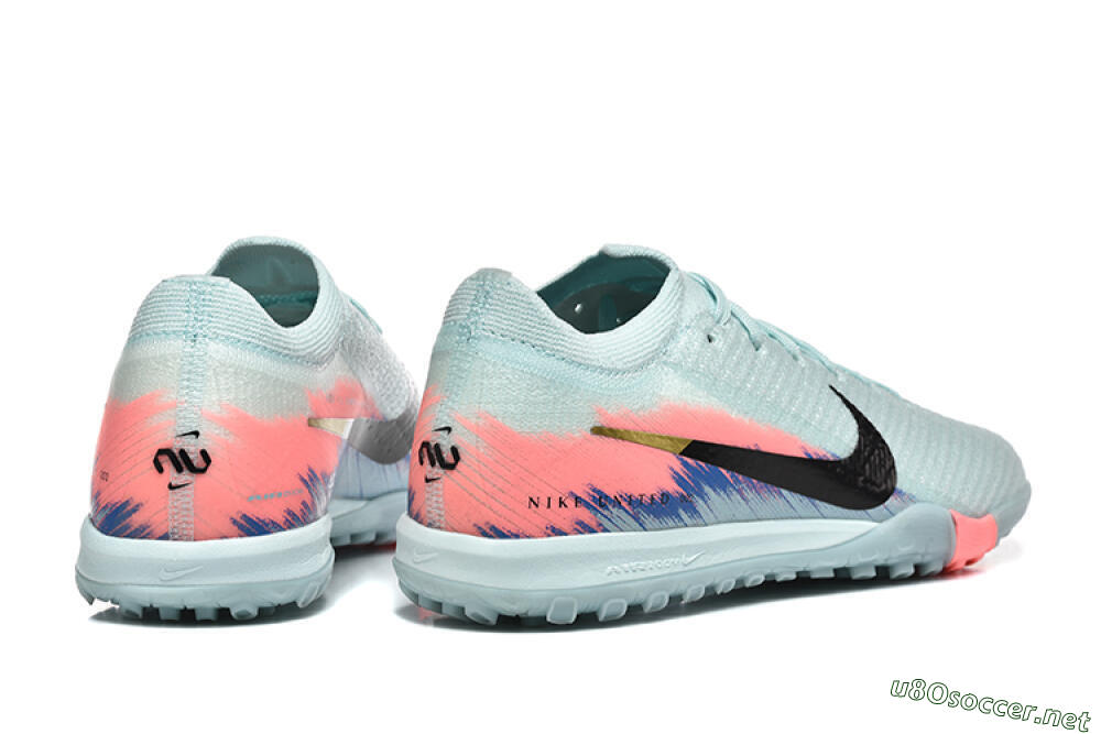 Men's Nike Air Zoom Mercurial Vapor 16 Elite TF Football Shoes - Jade/Black/Pink 9