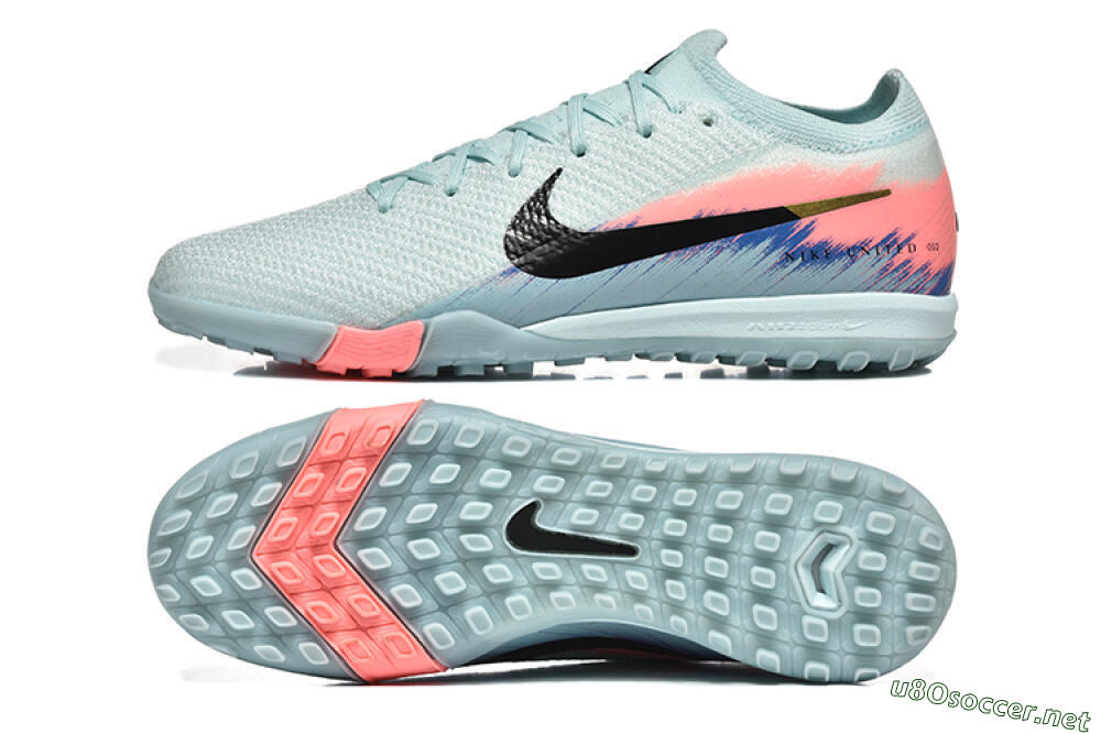 Men's Nike Air Zoom Mercurial Vapor 16 Elite TF Football Shoes - Jade/Black/Pink 1