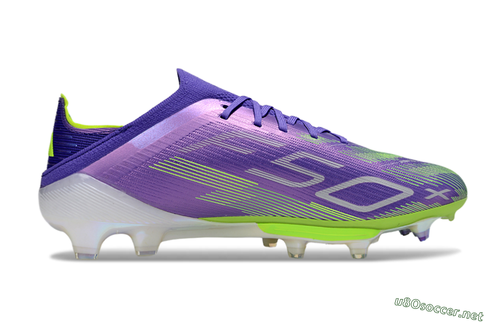 Unisex Adidas F50+ Lightstrike Pro FG Football Boots - Purple/Yellow/White 7