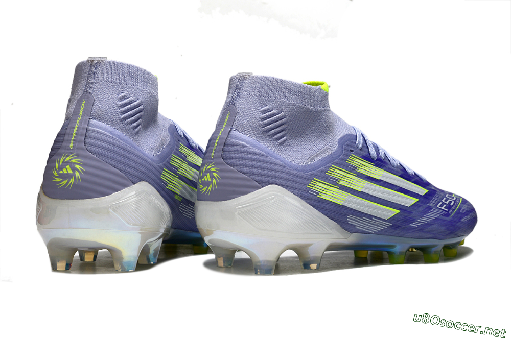 Men's Adidas F50+ Elite Mid FG Football Boots - Blue/Silver/Yellow 6