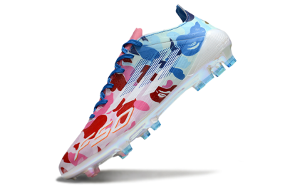 Men's Adidas F50+ Elite FG Football Boots - Pink/White/Red/Blue
