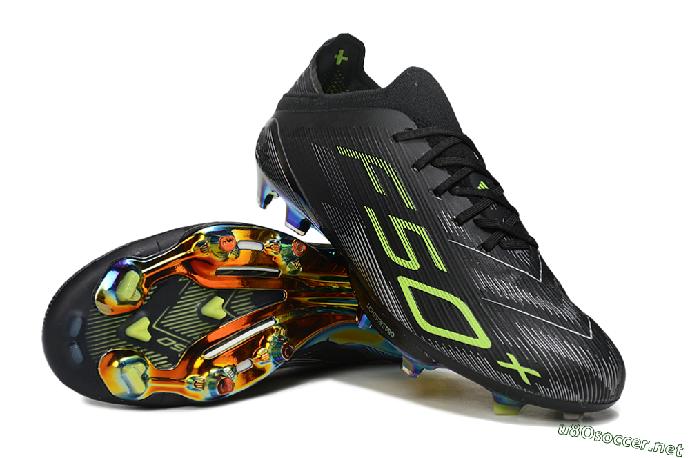 Unisex Adidas F50+ Lightstrike Pro FG Football Boots - Black/Silver/Yellow 3