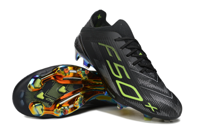Unisex Adidas F50+ Lightstrike Pro FG Football Boots - Black/Silver/Yellow