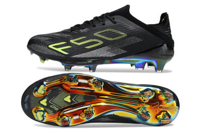 Unisex Adidas F50+ Lightstrike Pro FG Football Boots - Black/Silver/Yellow