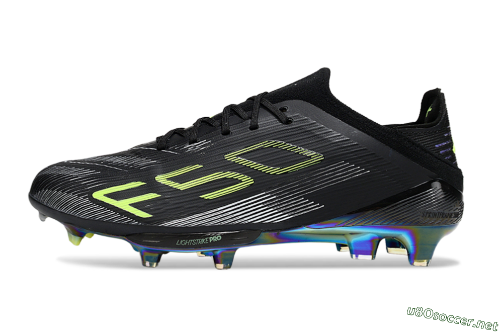 Unisex Adidas F50+ Lightstrike Pro FG Football Boots - Black/Silver/Yellow 0