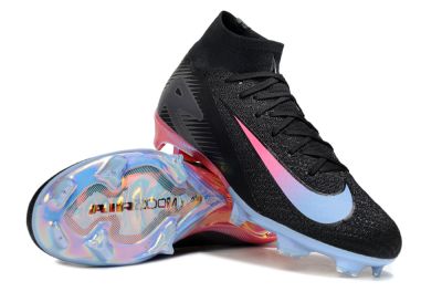 Unisex Nike Air Zoom Mercurial Superfly 10 Elite FG Football Boots - Black/Blue/Pink