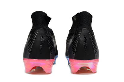 Unisex Nike Air Zoom Mercurial Superfly 10 Elite FG Football Boots - Black/Blue/Pink