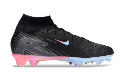 Unisex Nike Air Zoom Mercurial Superfly 10 Elite FG Football Boots - Black/Blue/Pink