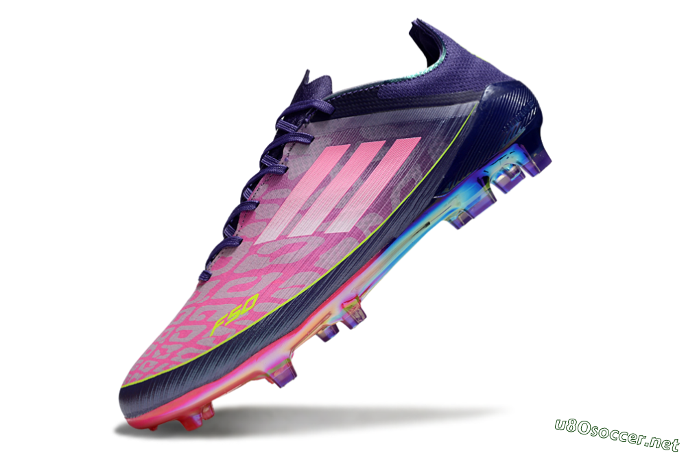 Men's Adidas F50 Elite FG Football Boots - Pink/Yellow/Blue 4