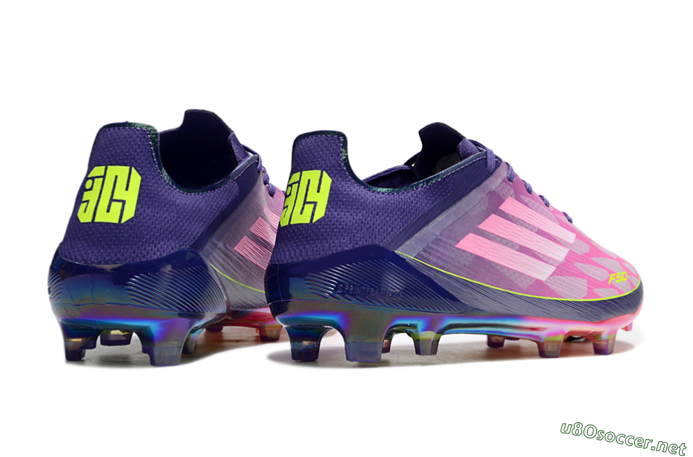Men's Adidas F50 Elite FG Football Boots - Pink/Yellow/Blue 5