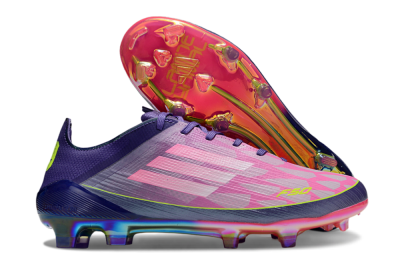 Men's Adidas F50 Elite FG Football Boots - Pink/Yellow/Blue