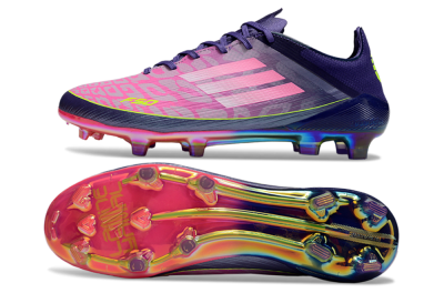 Men's Adidas F50 Elite FG Football Boots - Pink/Yellow/Blue