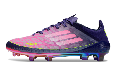 Men's Adidas F50 Elite FG Football Boots - Pink/Yellow/Blue