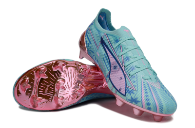 Men's Puma Ultra Ultimate FG Football Boots - Jade/Blue/Pink