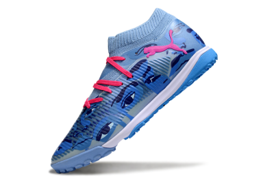 Men's Puma Future 8 Ultimate TF Football Shoes - Blue/Pink/White