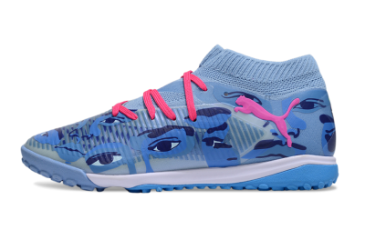 Men's Puma Future 8 Ultimate TF Football Shoes - Blue/Pink/White