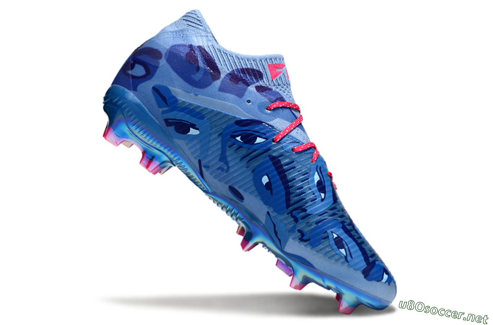 Men's Puma Future 8 Ultimate FG Football Boots - Blue/Pink/Gold 4