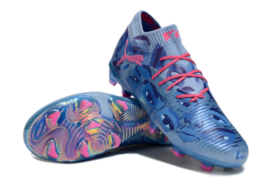 Men's Puma Future 8 Ultimate FG Football Boots - Blue/Pink/Gold