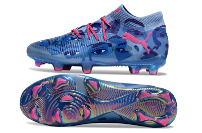 Men's Puma Future 8 Ultimate FG Football Boots - Blue/Pink/Gold