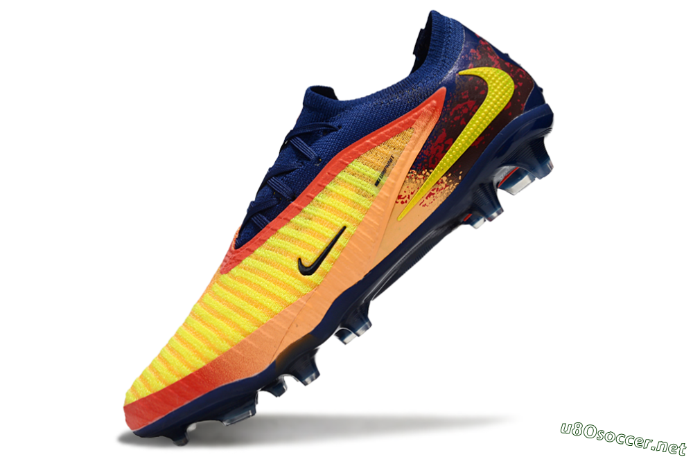 Unisex Nike Phantom 6 Elite Low FG Football Boots - Yellow/Red/Blue/Gold 6
